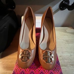 Women's Brown Janey Leather Pump Size 8